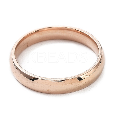 Ion Plating(IP) 304 Stainless Steel Flat Plain Band Rings STAS-I160-C-15mm-RG-1