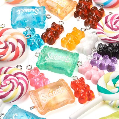 32Pcs Mixed Candy Pendant Kit for DIY Jewelry Making DIY-FS0001-97-1