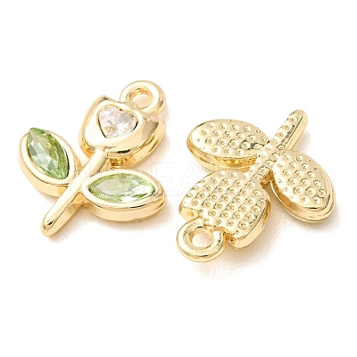 Alloy with Rhinestone Pendants AL-CBA7256-01G-01-1