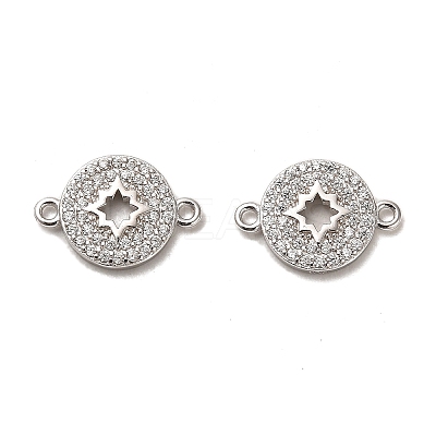 925 Sterling Silver Connector Charms STER-H110-03P-1