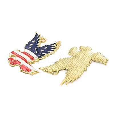 Independence Day Alloy Enamel Pendants ENAM-G229-06G-02-1