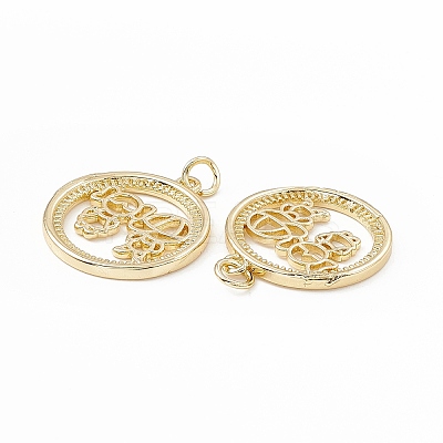 Brass Pendants KK-E068-VB200-1
