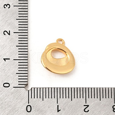 Brass Micro Pave Cubic Zirconia Charms KK-C117-12G-E-1