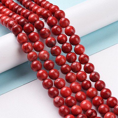 Natural Howlite Beads G-G904-8mm-03-1