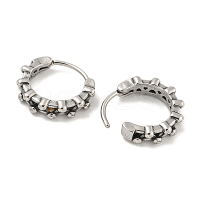 316 Surgical Stainless Steel Hoop Earrings EJEW-D096-12AS-02-1