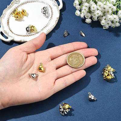 10 Bags Alloy Magnetic Clasps with Loops FIND-FS0004-88G-1