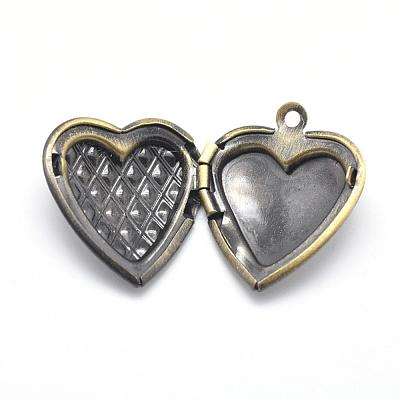 Brass Locket Pendants KK-F717-45AB-NR-1