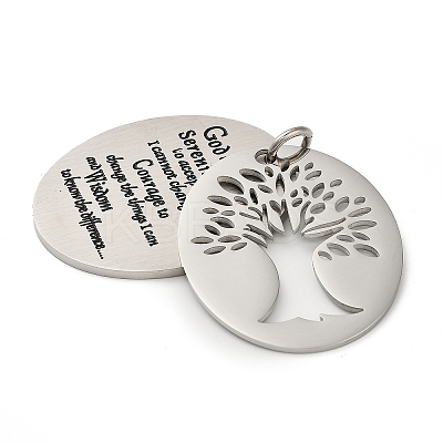 304 Stainless Steel Enamel Pendants STAS-Z126-09P-1