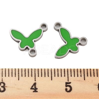 304 Stainless Steel Enamel Connector Charms STAS-Z078-21P-1