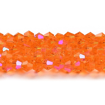 Transparent Electroplate Glass Beads Strands LS-EGLA-A039-T3mm-L11-1
