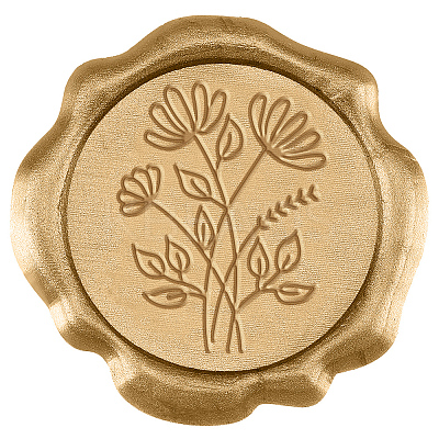 50Pcs Adhesive Wax Seal Stickers DIY-CA0006-16D-1