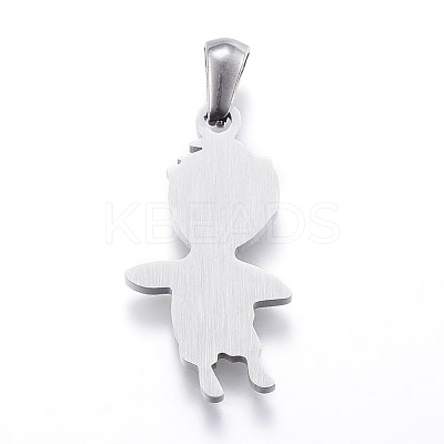 Tarnish Resistant 304 Stainless Steel Pendants STAS-K162-031P-1