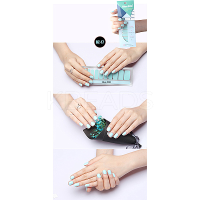 Glitter Solid Color Nail Polish Strips Stickers MRMJ-Q013-01Q-1