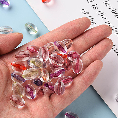 Transparent Acrylic Beads TACR-S154-14A-1