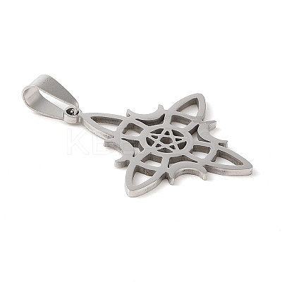 Non-Tarnish Hollow Out 201 Stainless Steel Pendants STAS-G330-01A-P-1