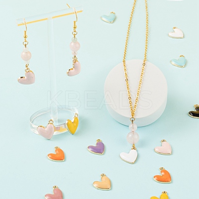 48Pcs Eco-Friendly Zinc Alloy Enamel Pendants FIND-LS0001-09-NR-1
