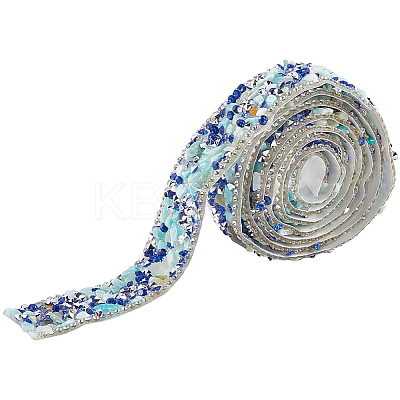 Resin Rhinestone Crystals Beaded Trim DIY-WH20050-05A-1