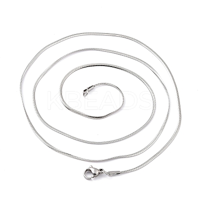 Non-Tarnish 304 Stainless Steel Herringbone Chain Necklaces NJEW-F227-07P-05-1