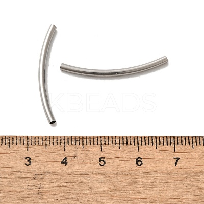 Non-Tarnish 304 Stainless Steel Tube Beads X-STAS-C091-02C-P-1