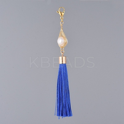 Polyester Tassel Big Pendants HJEW-JM00370-02-1