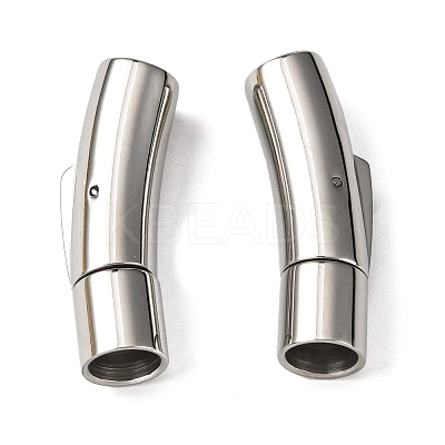 Tarnish Resistant 304 Stainless Steel Bayonet Clasps STAS-I013-6mm-1