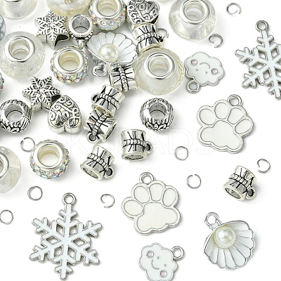 DIY Brass & Alloy European Style Bracelets Making Kits DIY-FS0007-22-1