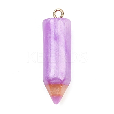 Resin Pencil Pendants RESI-V009-01C-1