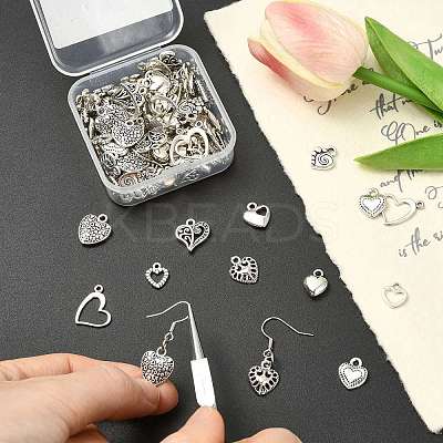 Unique Valentines Day Gift Ideas for Girlfriend Tibetan Style Alloy Pendants TIBEP-CJ0001-07-1