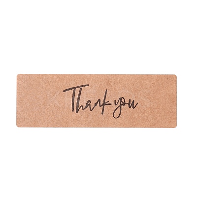 Rectangle Thank You Theme Paper Stickers LS-DIY-B041-33B-1