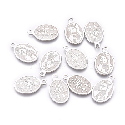 Non-Tarnish 304 Stainless Steel Charms STAS-L247-013P-1