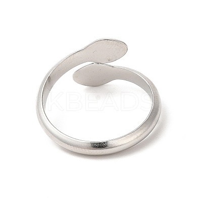 Non-Tarnish 304 Stainless Steel Cuff Rings RJEW-E063-23P-1