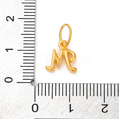 925 Sterling Silver Letter Charms with Jump Rings LS-STER-R008-01G-M-1