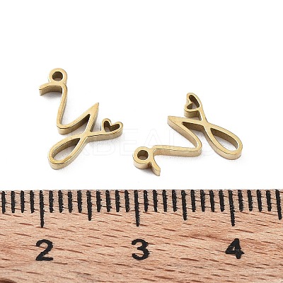 304 Stainless Steel Charms X-STAS-M327-02G-Y-1