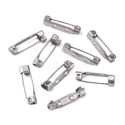 Tarnish Resistant 304 Stainless Steel Pin Brooch Back Bar Findings LS-STAS-Q184-01-1