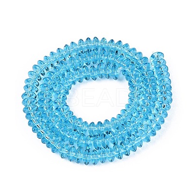 Transparent Glass Beads Strands GLAA-Q113-02A-A07-1