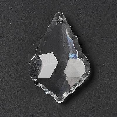 Transparent Glass Big Pendants GLAA-F118-15-1