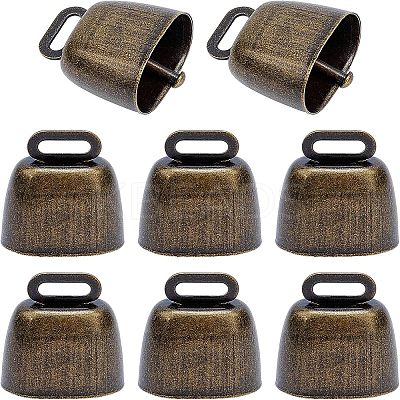 Retro Iron Bell Pendants IFIN-NB0001-28-1