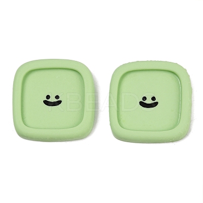 Smiling Face Resin Cabochons CRES-S372-01E-1