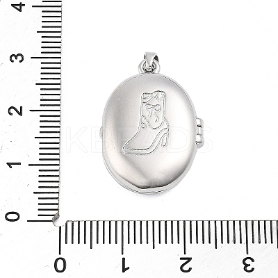 Brass Locket Pendants KK-H206-01P-02-1