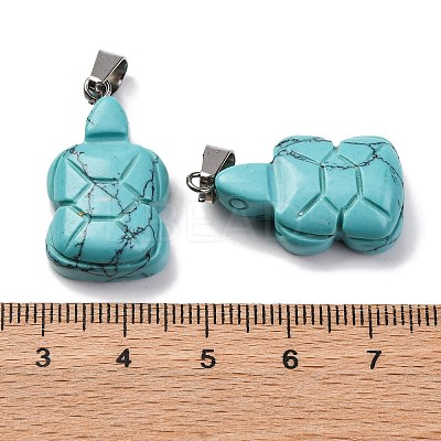 Natural & Synthetic Mixed Gemstone Pendants G-B127-06P-1