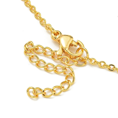 Ion Plating(IP) 304 Stainless Steel Cable Chain Necklaces NJEW-H040-04G-1