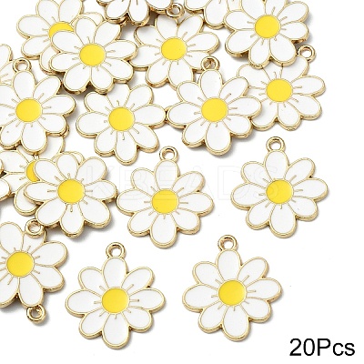 20Pcs Eco-Friendly Alloy Enamel Pendants ENAM-YW0005-85B-1