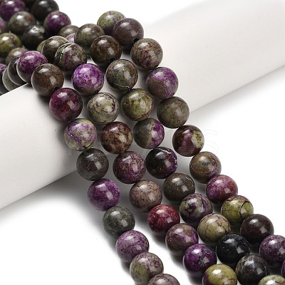 Natural Atlantisite Stichtite Beads Strands G-Z110-C06-8mm-1