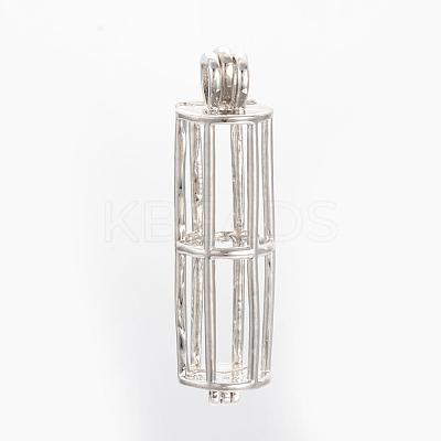Alloy Diffuser Locket Pendants PALLOY-S062-35P-1