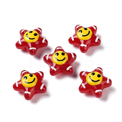 Glass Enamel Beads GLAA-G107-03-1