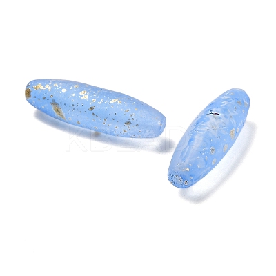 Frosted Glass Beads FGLA-L001-001H-1