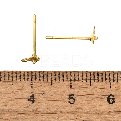 304 Stainless Steel Stud Earring Findings STAS-P370-02B-G-1