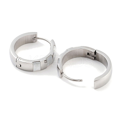 304 Stainless Steel Hoop Earrings EJEW-C096-28B-P-1