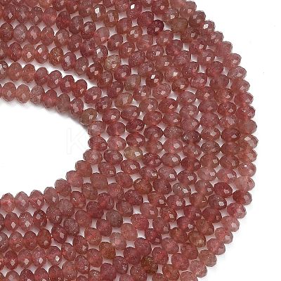 Natural Strawberry Quartz Beads Strands G-C280-A18-02-1