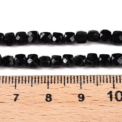 Natural Black Tourmaline Beads Strands G-N342-109A-1